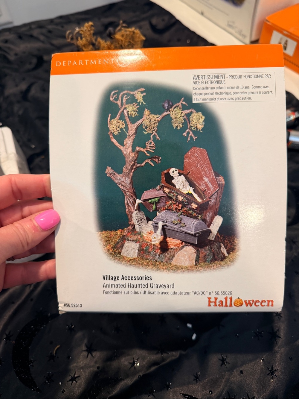 Animated Haunted Graveyard Village Accessory - Halloween